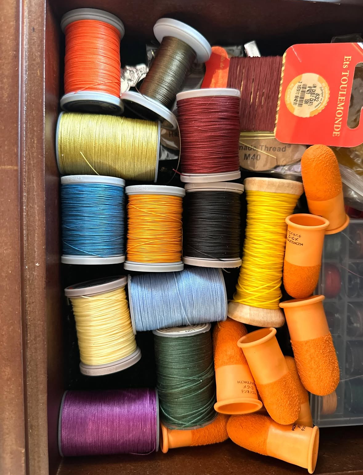 Thread and material collection
