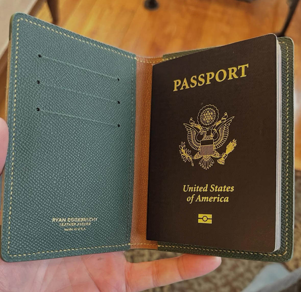 Handmade passport cover