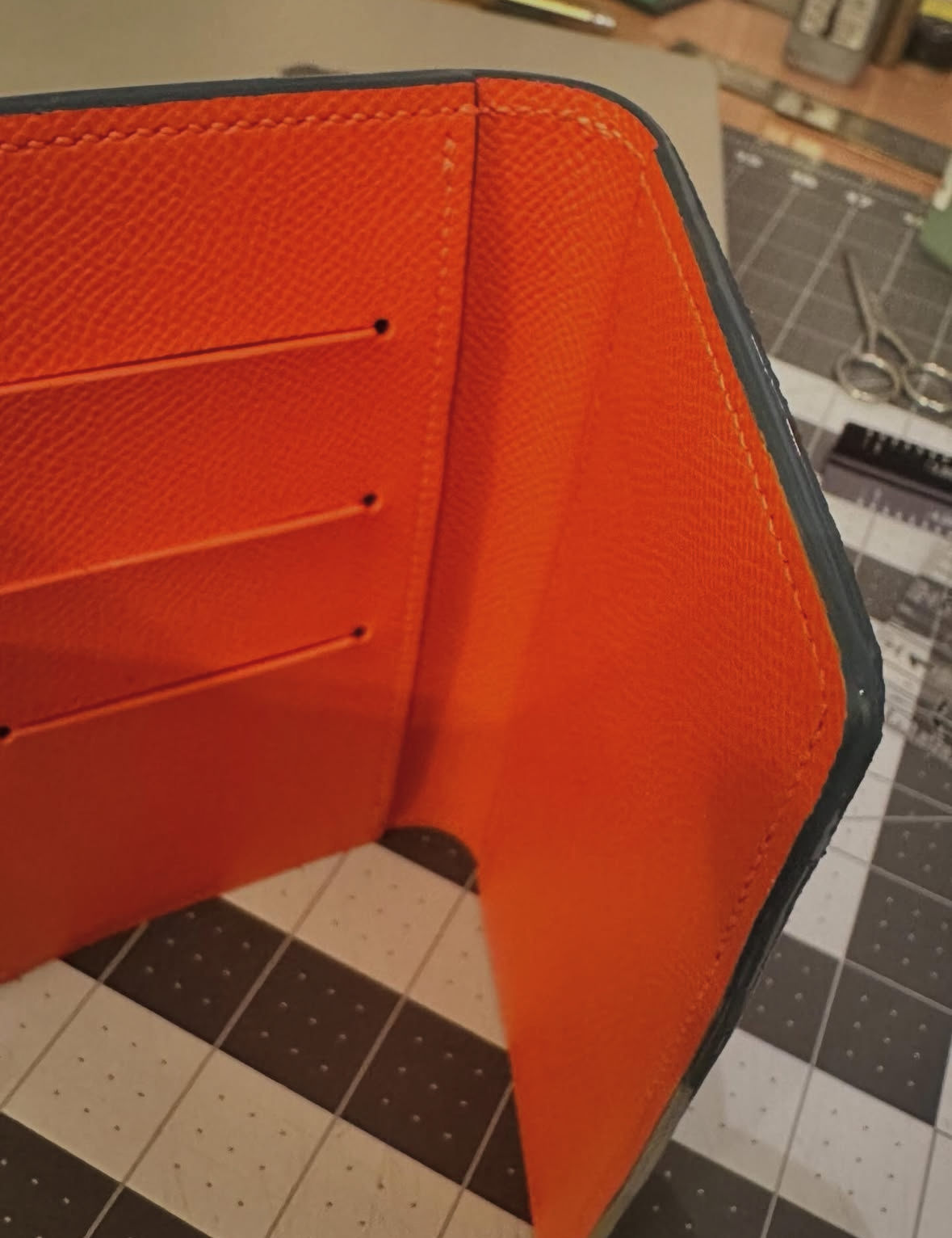 Orange interior detail