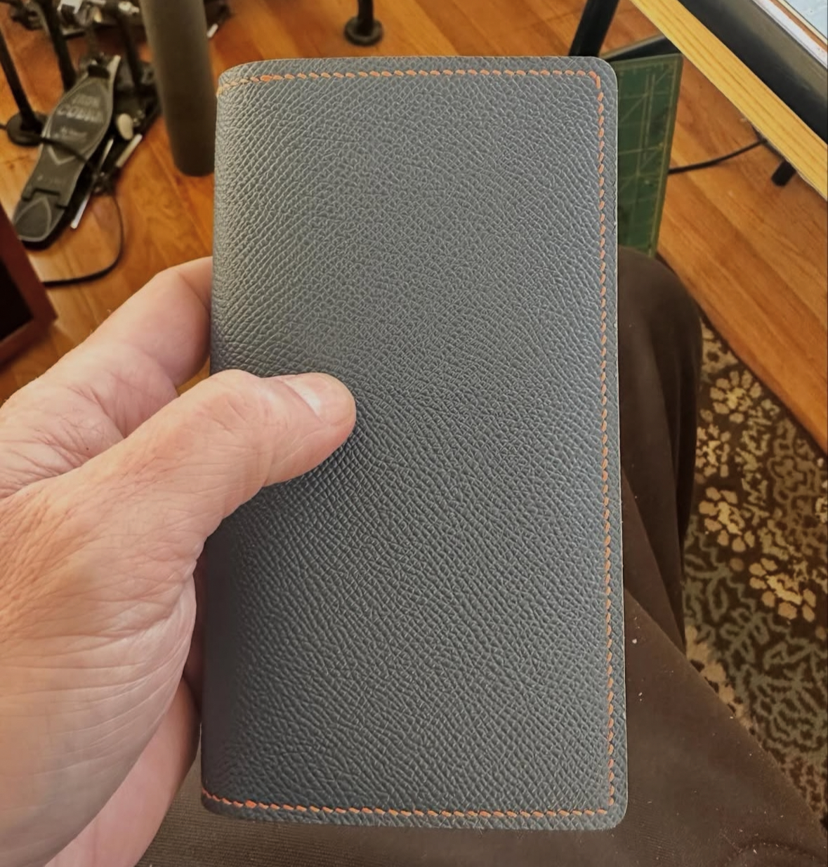 Gray passport cover exterior