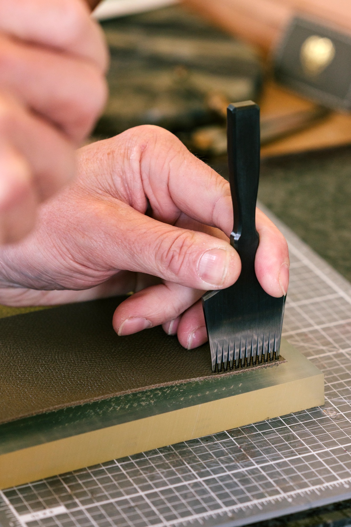 Leather tools and card holder